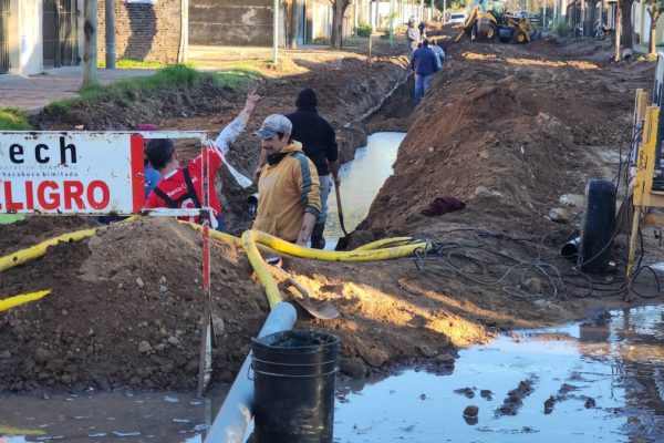 Chacabuco. Se restableció el suministro de agua en Barrio San Martín