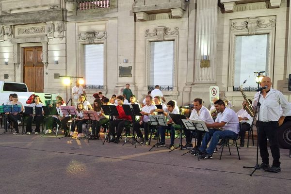 9 de julio. La banda municipal cerró su año de actividad